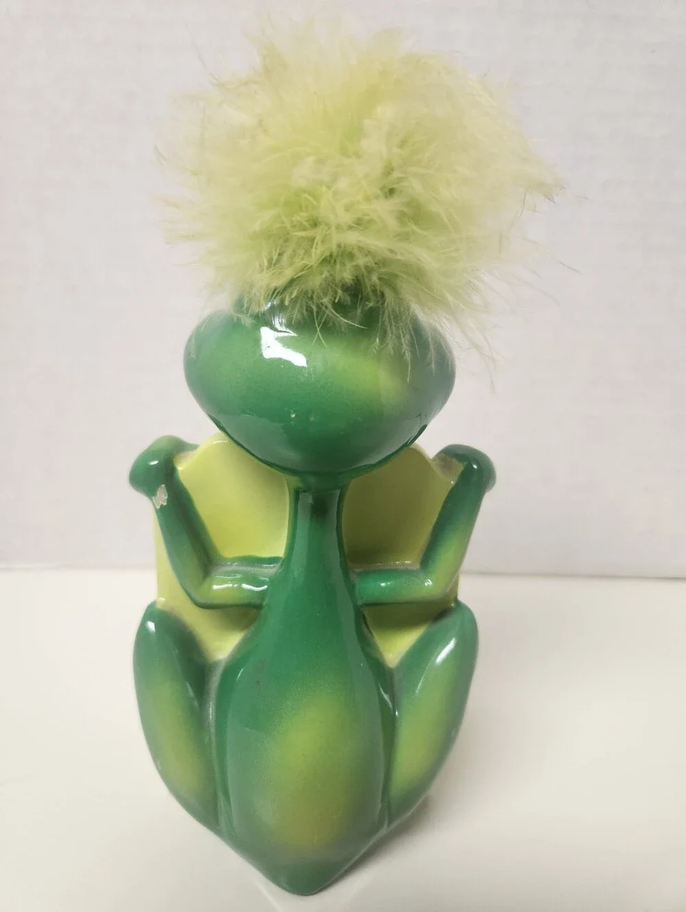 Vintage J&D Designs Ceramic Green Frog Perpetual Calendar